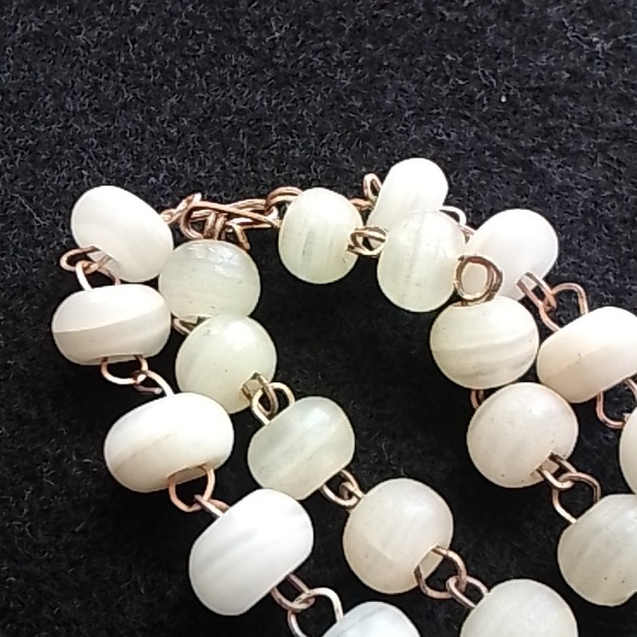 Vintage/Antique CZESOLVAKIA OBLIQUE GLASS Handcrafted Necklaces 16" and 18" - Picture 3 of 5